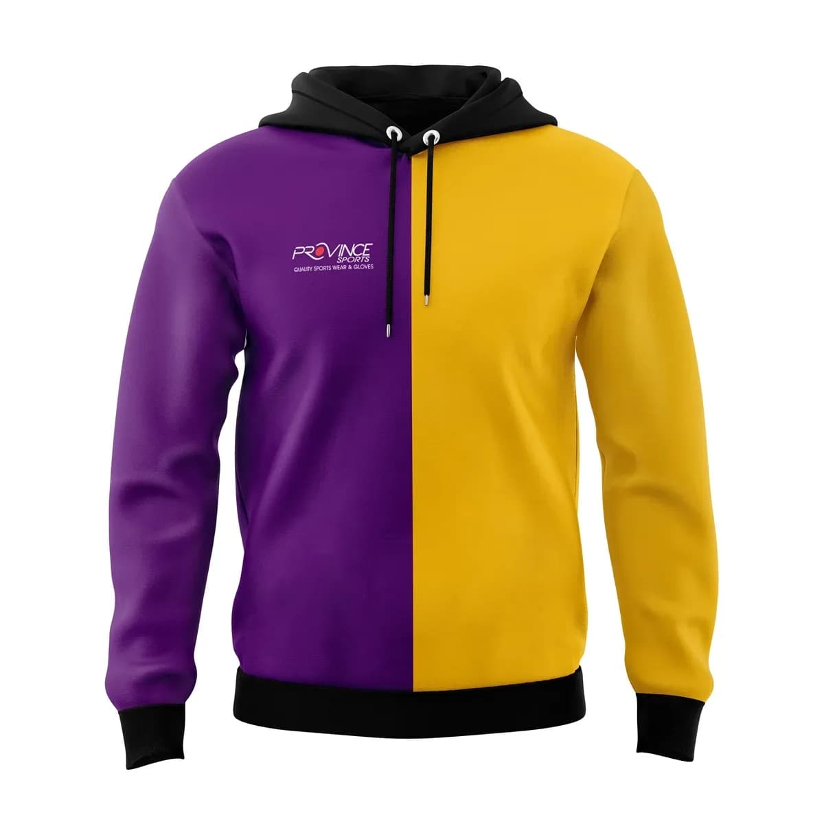 Purple and Yellow Split Sublimated Hoodie
