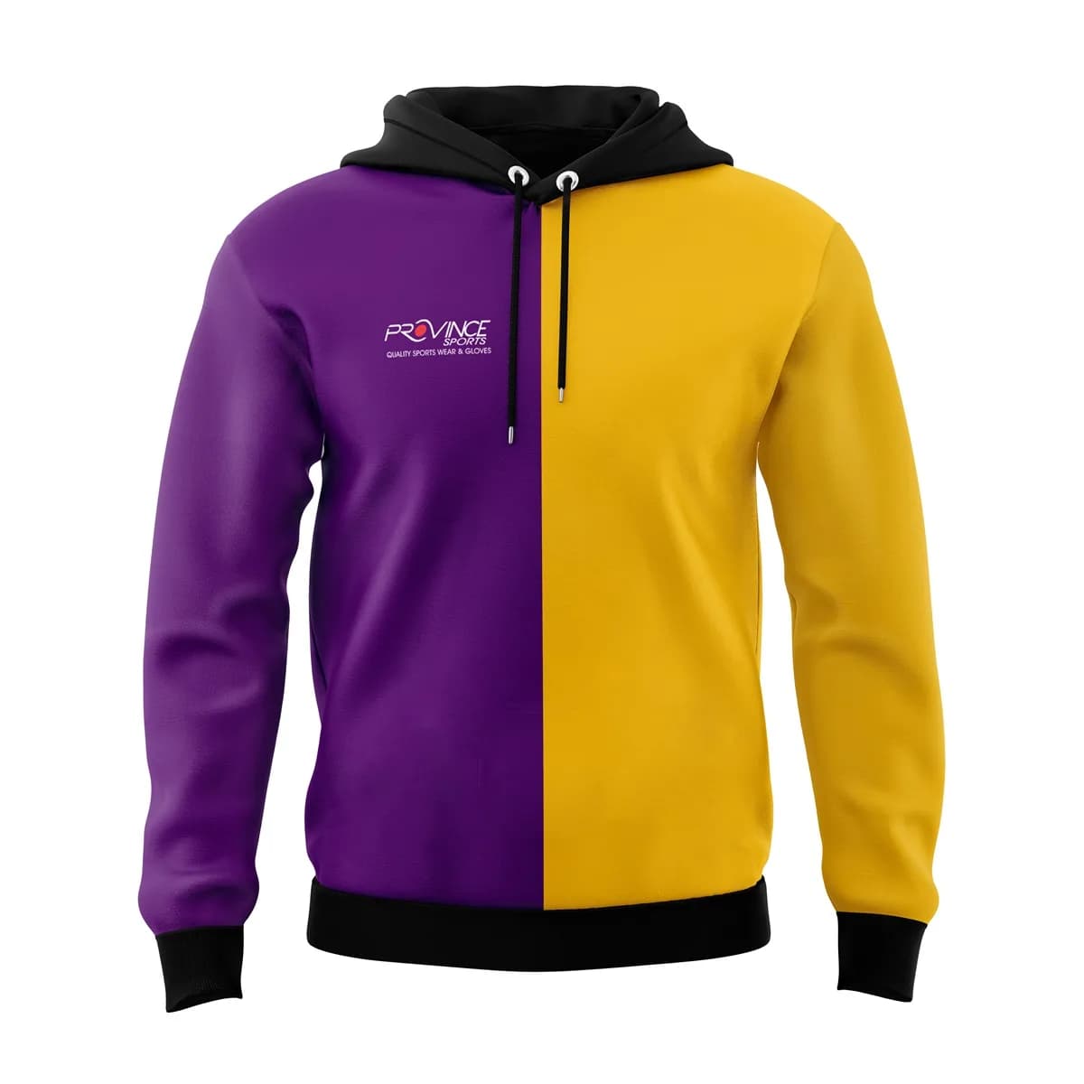 Purple and Yellow Split Sublimated Hoodie
