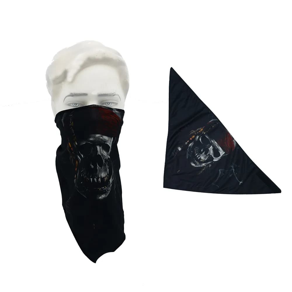 Pirate Skull Print Riding Neck Warmer