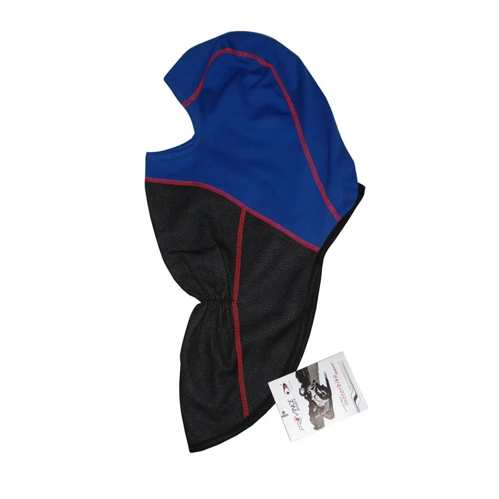 Blue and Black Mesh Panel Balaclava Storm Cap