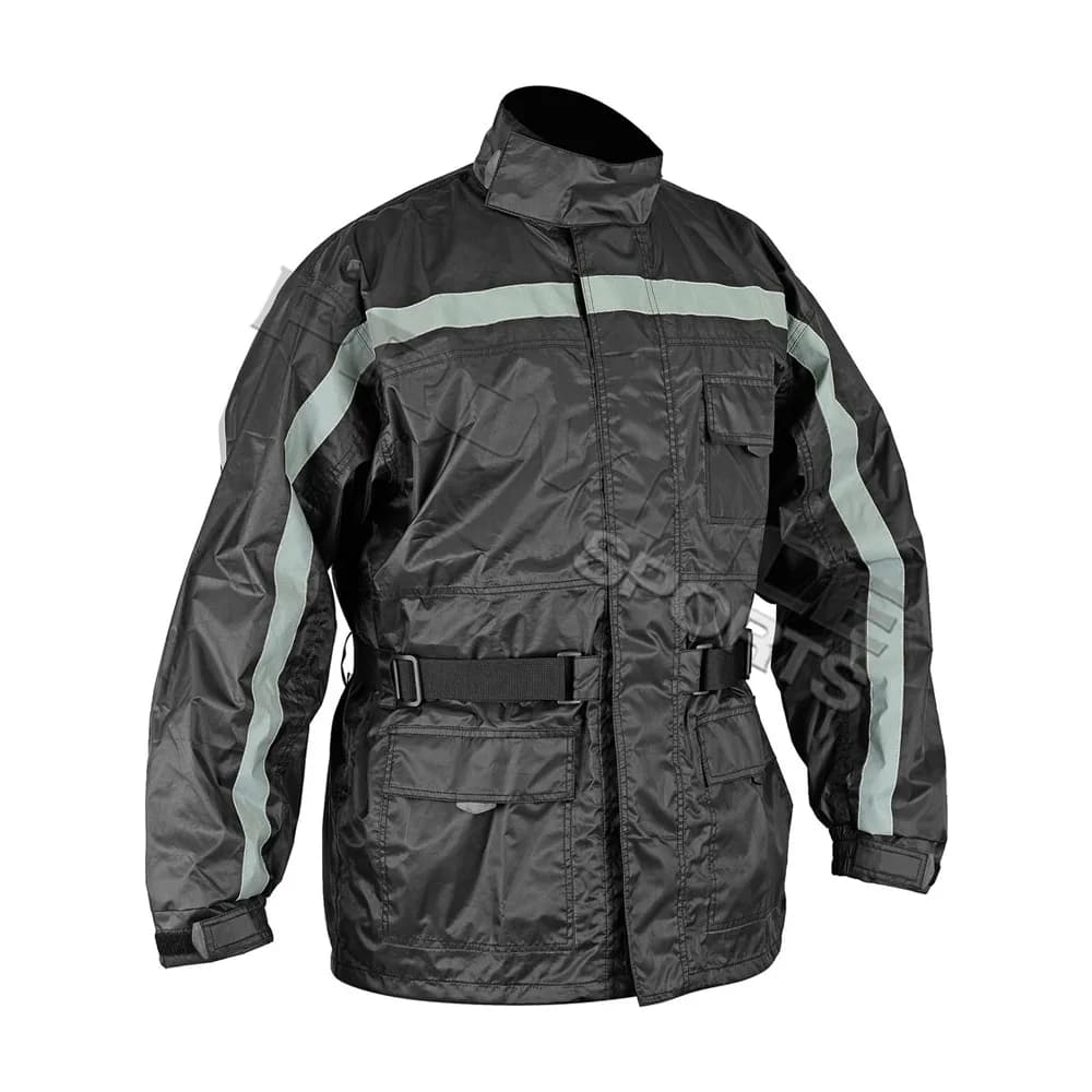 Reflective Belted Riding Rain Jacket