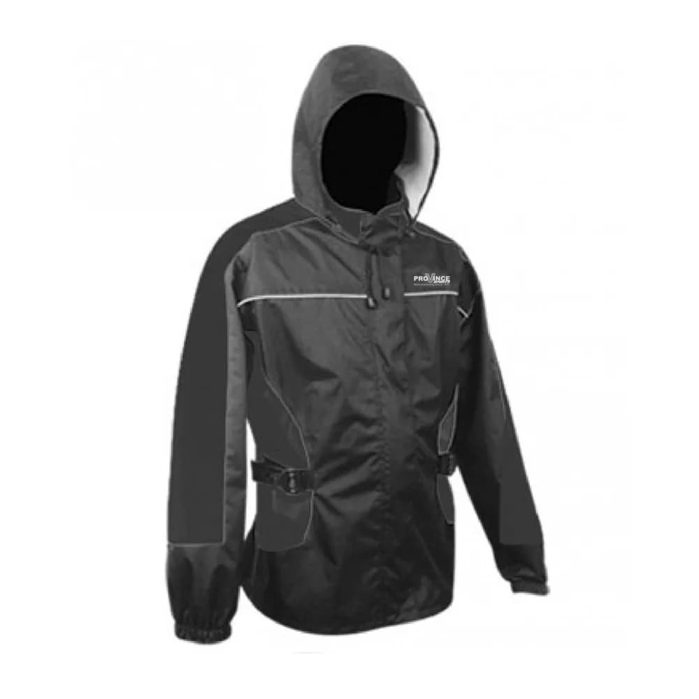 Hooded Belted Riding Rain Jacket