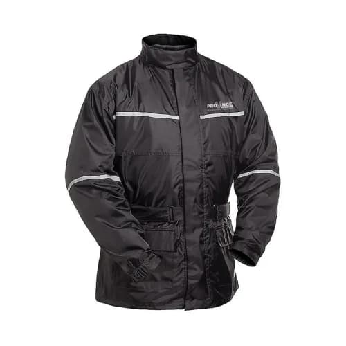Black Belted Riding Rain Jacket