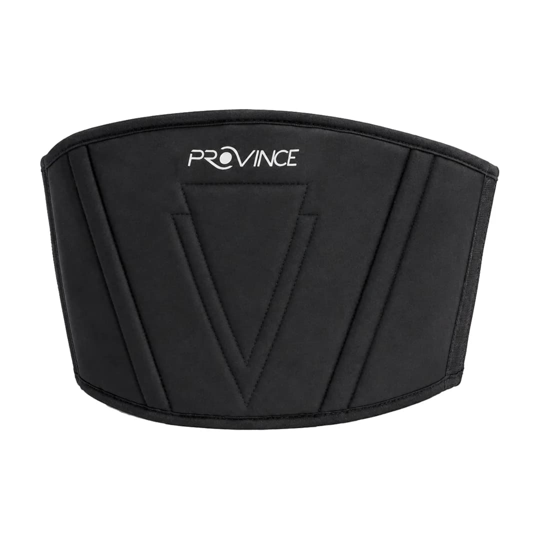 Solid Black Quilted Kidney Belt