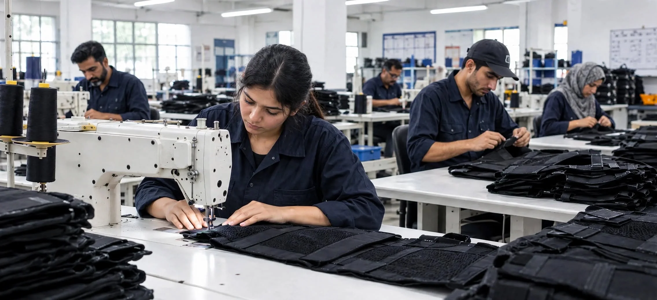 Stitching lines at the Province Sports facility